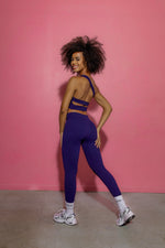 Yahya Ribbed One Strap Caged Back Sports Bra Top