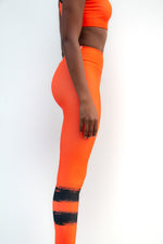 Kioni Tangerine Print Buttery Soft High Waisted Workout Leggings