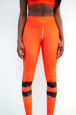 Kioni Tangerine Print Buttery Soft High Waisted Workout Leggings