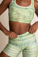 Kijani Print Soft Buttery High Waisted Biker Shorts