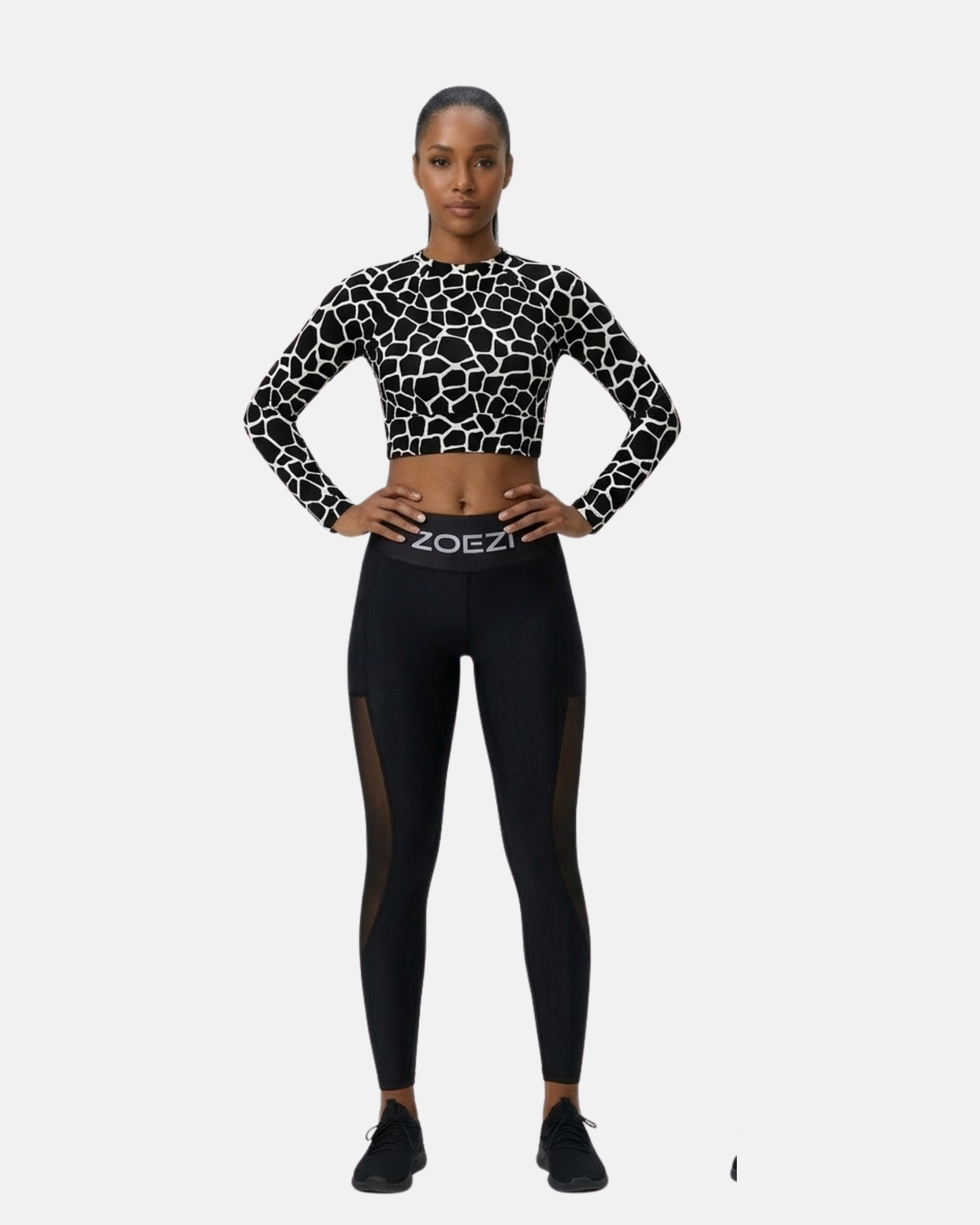 Twiga Luxe Giraffe Print Buttery Soft Crop Top