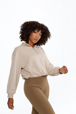 Marni Fleece Lined Cropped Adjustable Waist Pullover