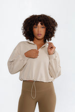 Marni Fleece Lined Cropped Adjustable Waist Pullover