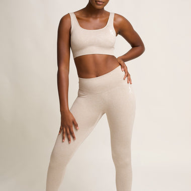 Malaika Ribbed Seamless Leggings in Java