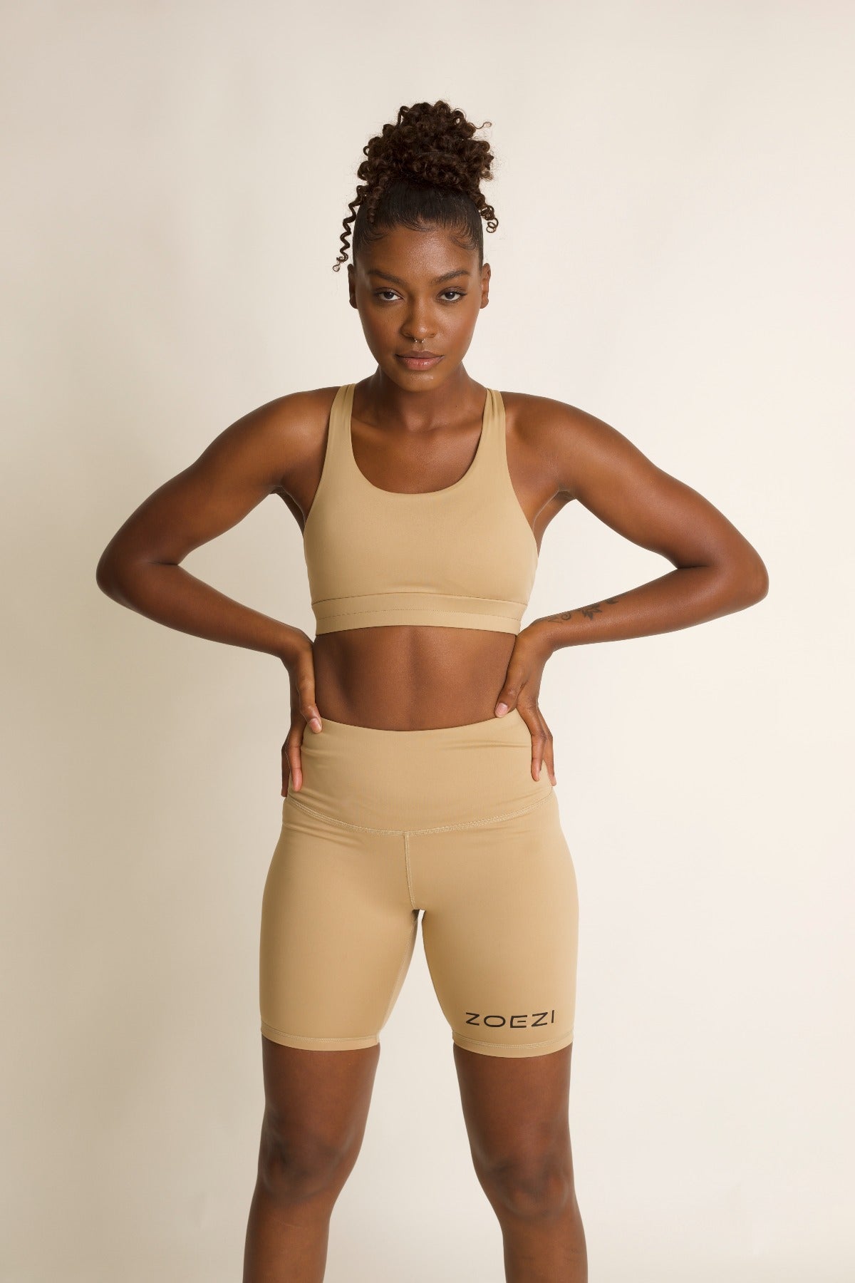 Tulia Mocha Biker Shorts