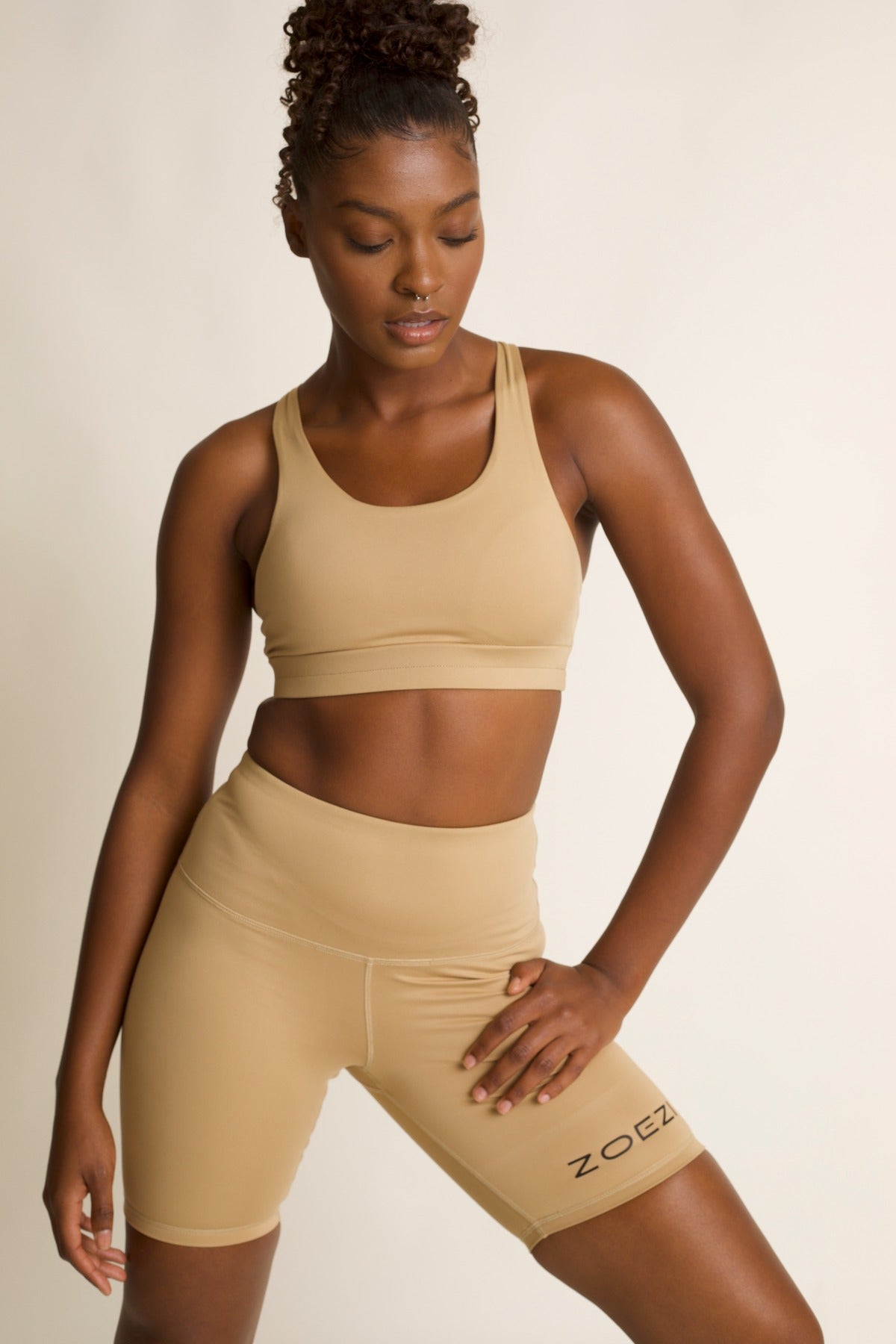 Tulia Mocha Biker Shorts