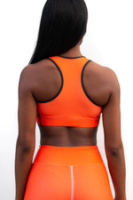 Kioni Tangerine Moisture Wicking Medium Support Racerback Sports bra