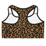 Chui (Leopard) Print Moisture Wicking Medium Support Racerback Sports bra