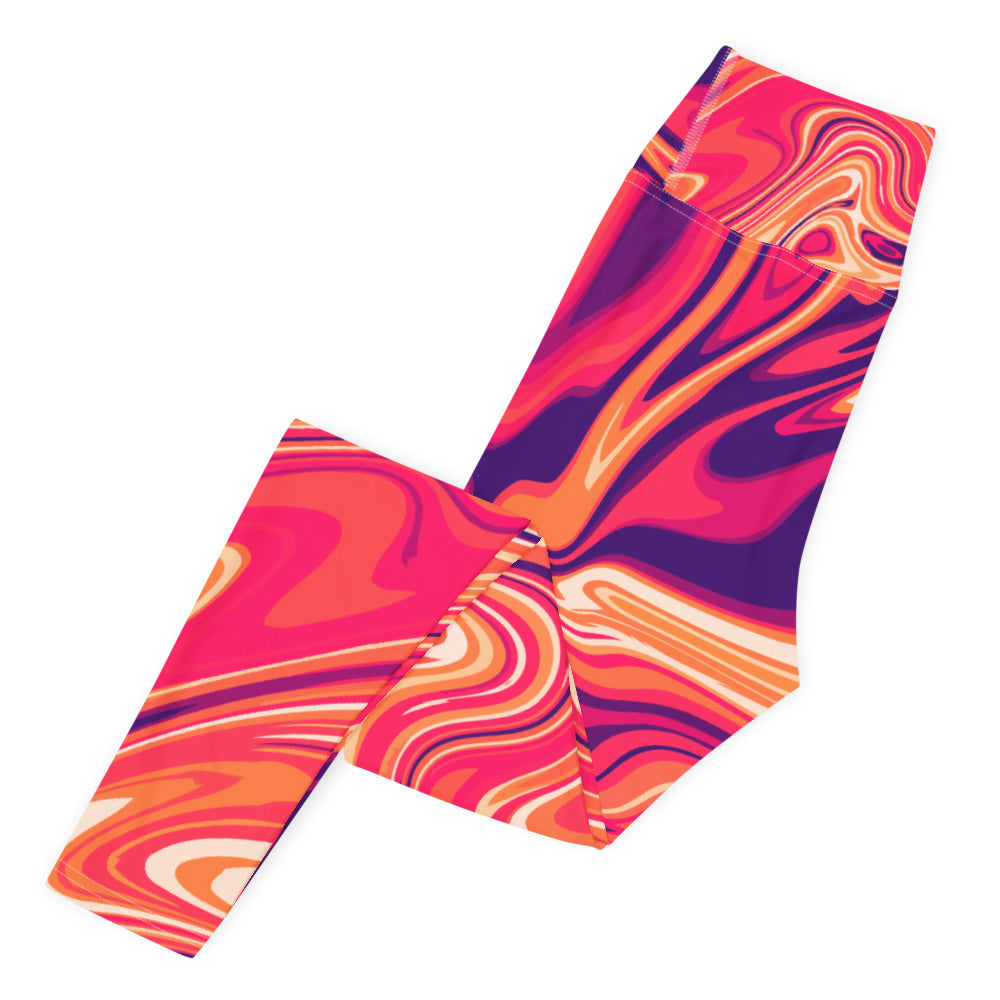 Dara MaruMaru Print Buttery Soft High Waisted Workout Leggings