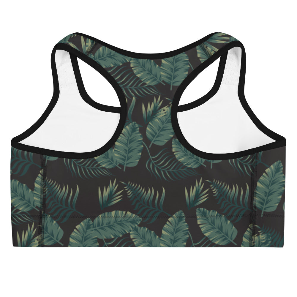 Damaris Palm Moisture Wicking Medium Support Racerback Sports bra